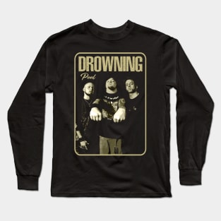 Drowning's Sonic Onslaught Resonance Retro Nostalgia Tee Celebrating Metal Mastery Long Sleeve T-Shirt